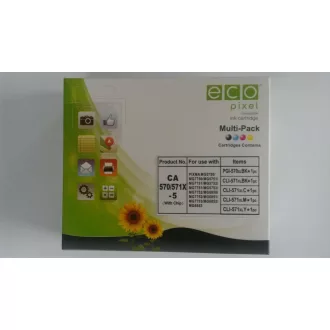 Utángyártott CANON CLI-571XL Tintapatron Multipack BKCMY 5db-os ECOPIXEL BRAND – Tonerklinika Debrecen