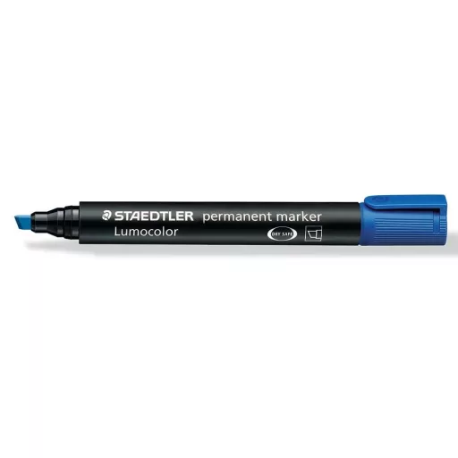 Alkoholos marker 2-5mm, vágott hegyű, Lumocolor 350 Staedtler kék – Tonerklinika Debrecen