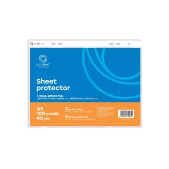 Genotherm lefűzhető, A5, 40 micron narancsos Bluering® 100 db/csomag, – Tonerklinika Debrecen