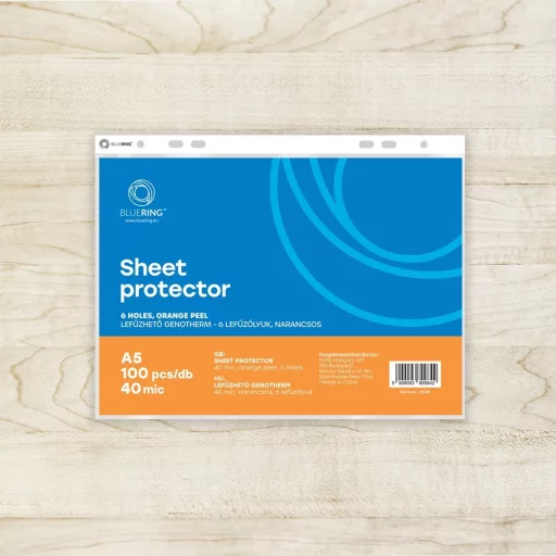 Genotherm lefűzhető, A5, 40 micron narancsos Bluering® 100 db/csomag, – Tonerklinika Debrecen