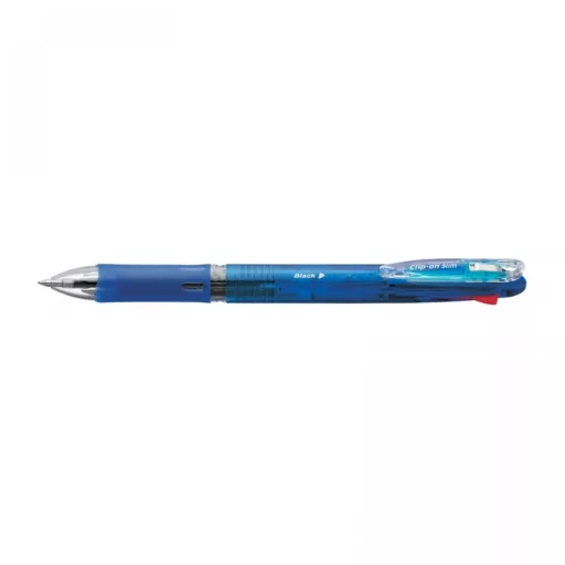 Golyóstoll kék test, Zebra Clip on Slim 4C, 4 színű – Tonerklinika Debrecen