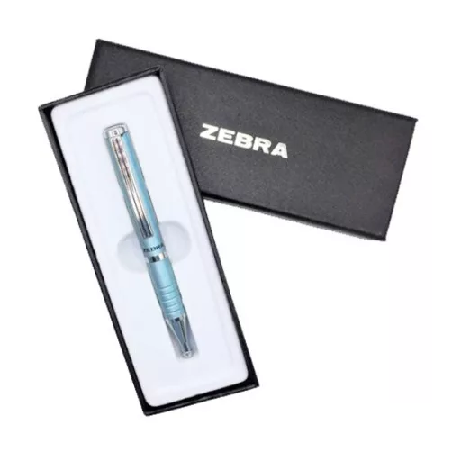 Golyóstoll metál égkék test, Zebra SLF1, írásszín kék – Tonerklinika Debrecen