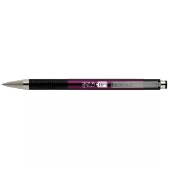 Golyóstoll 0,7mm, metál mályva test, Zebra F-301A, írásszín kék – Tonerklinika Debrecen