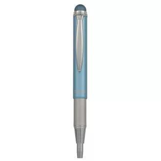 Golyóstoll metál világoskék test, Zebra Stylus Telescopic, írásszín kék – Tonerklinika Debrecen