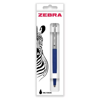 Golyóstoll nyomógombos 0,7mm, dobozban kék test, Zebra 901, írásszín kék – Tonerklinika Debrecen