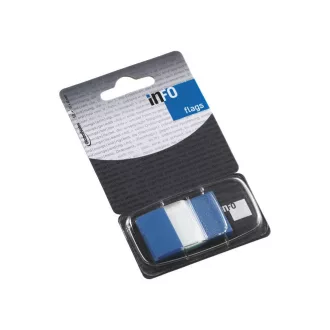 Jelölőcímke 25x43mm, 50lap, műanyag, Info Notes Info Flags transzparens kék – Tonerklinika Debrecen