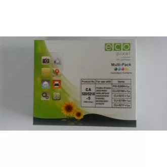 Utángyártott CANON CLI-521 Tintapatron Multipack BKCMY 5 db-os  ECOPIXEL – Tonerklinika Debrecen