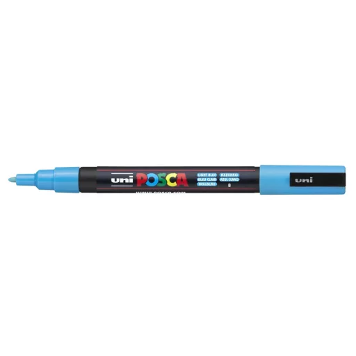 Dekormarker 0,9-1,3mm, Uni Posca PC-3M világoskék – Tonerklinika Debrecen