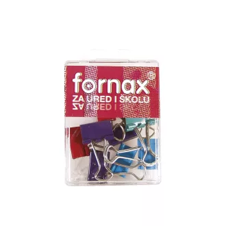 Binderkapocs 19mm, BC-30, 10 db műanyag dobozban, Fornax színes – Tonerklinika Debrecen
