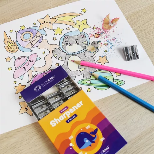 Hegyező 2 lyukú fém, Bluering®, Bálnás – Tonerklinika Debrecen