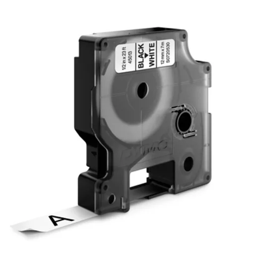 Feliratozógép szalag Dymo D1 S0720530/45013 12mmx7m ORIGINAL fekete/fehér – Tonerklinika Debrecen