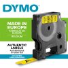 Feliratozógép szalag Dymo D1 S0720580/45018 12mmx7m ORIGINAL fekete/sárga