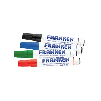 Táblamarker készlet, 1-3mm, kerek, antibakteriális mágneses, Franken, 4 klf. szín – Tonerklinika Debrecen