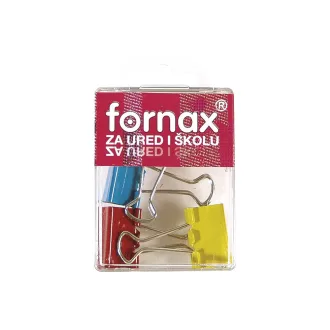 Binderkapocs 25mm, BC-31, 4 db műanyag dobozban, Fornax színes – Tonerklinika Debrecen