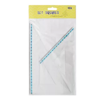 Vonalzókészlet, háromszög 16 cm és 24cm, ( 45°/60° ) 2 db/bliszter Educa – Tonerklinika Debrecen