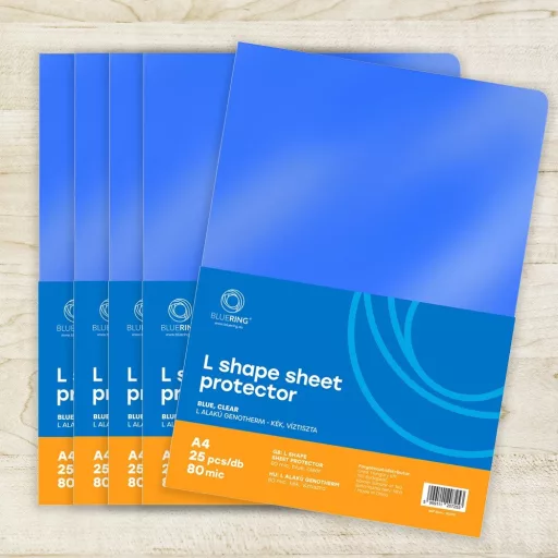 Genotherm 'L' A4, 80 micron kék 25 db/csomag, Bluering®, – Tonerklinika Debrecen