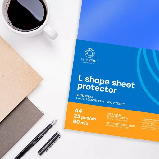 Genotherm 'L' A4, 80 micron kék 25 db/csomag, Bluering®, – Tonerklinika Debrecen