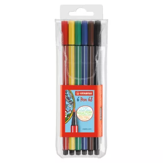 Rostirón, filctoll 1mm, M STABILO Pen 68, 6 klf. szín – Tonerklinika Debrecen