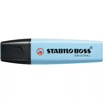 Szövegkiemelő 2-5mm, vágott hegyű, STABILO Boss original Pastel jeges kék – Tonerklinika Debrecen