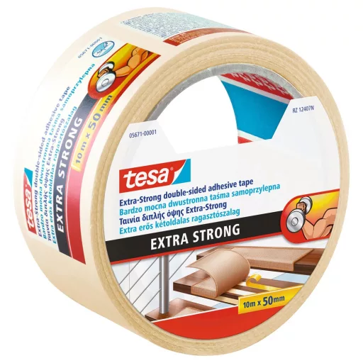 Tesa Ragasztószalag kétoldalas, 50mmx10m Extra erős Tesa – Tonerklinika Debrecen