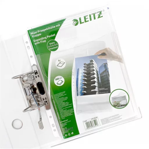 Genotherm lefűzhető, A4, 170 micron jumbo narancsos felül behajtható fülel Leitz 5 db/csom – Tonerklinika Debrecen
