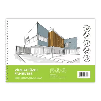 Vázlatfüzet FAMENTES B/4 32 lap 120gr. Bluering – Tonerklinika Debrecen