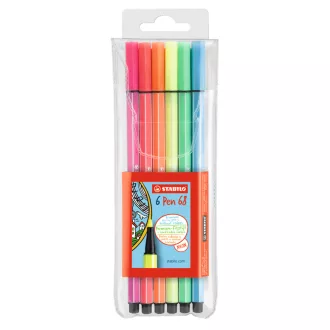 Rostirón, filctoll készlet, 1mm, M Stabilo PEN metallic 6806/8-32 6 db-os klt. – Tonerklinika Debrecen