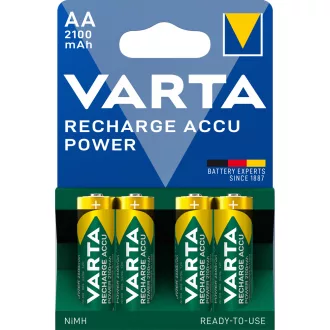 Elem tölthető akku előtöltött AA ceruza 2100 mAH Power 4 db/csomag, Varta – Tonerklinika Debrecen