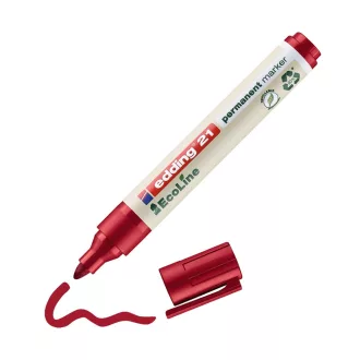 Alkoholos marker 1,5-3mm, Edding 21 EcoLine piros – Tonerklinika Debrecen