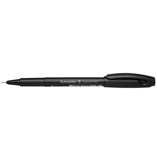 Rostirón, tűfilc 0,4mm, Schneider TopLiner 967, fekete – Tonerklinika Debrecen