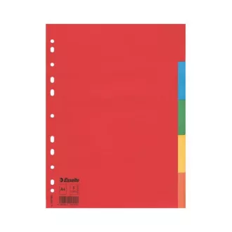 Regiszter A4, 5 részes karton Esselte Economy színes – Tonerklinika Debrecen