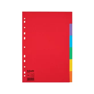 Regiszter A4, 6 részes karton Esselte Economy színes – Tonerklinika Debrecen