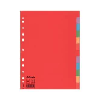 Regiszter A4, 12 részes karton Esselte Economy színes – Tonerklinika Debrecen