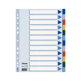 Regiszter műanyag A4, 12 részes Esselte – Tonerklinika Debrecen