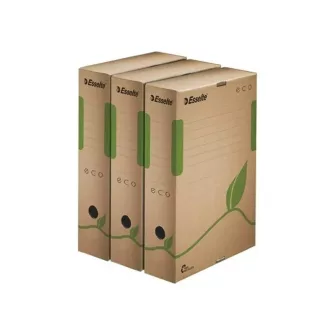 Archiváló doboz A4, 80mm, újrahasznosított karton Esselte Eco barna – Tonerklinika Debrecen