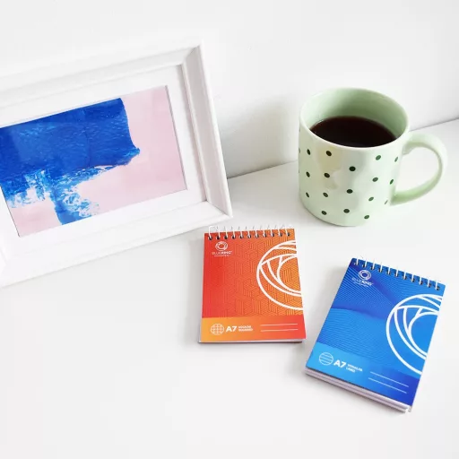 Jegyzettömb spirálozott, A7, 80lap, Bluering® vonalas – Tonerklinika Debrecen
