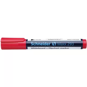 Tábla- és flipchart marker 2-5mm, vágott végű Schneider Maxx 293 piros – Tonerklinika Debrecen