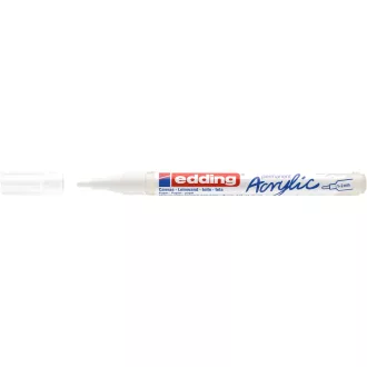 Akril marker 1-2mm, Edding 5300 fehér – Tonerklinika Debrecen