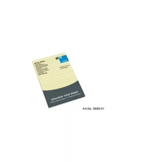 Jegyzettömb öntapadó, 100x150mm, 100lap, Info Notes, vonalas sárga – Tonerklinika Debrecen