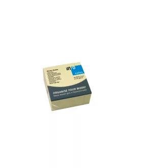 Jegyzettömb öntapadó, 75x75mm, 400lap, Info Notes sárga – Tonerklinika Debrecen