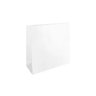 Tasak redős-talpas tasak 8x10x5cm, kraft fehér – Tonerklinika Debrecen