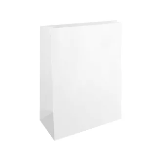 Tasak redős-talpas tasak 40x60x10cm, kraft fehér – Tonerklinika Debrecen