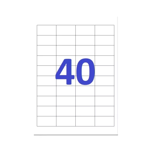 Etikett címke, 48,5x25,4mm, 100 lap, 40 címke/lap A-Series – Tonerklinika Debrecen