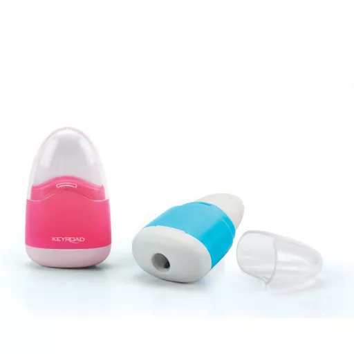 Hegyező 1 lyukú tartályos, radírral Keyroad Navy vegyes színek – Tonerklinika Debrecen