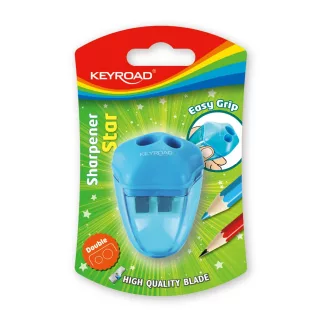 Hegyező 2 lyukú tartályos Keyroad Starfish vegyes színek – Tonerklinika Debrecen