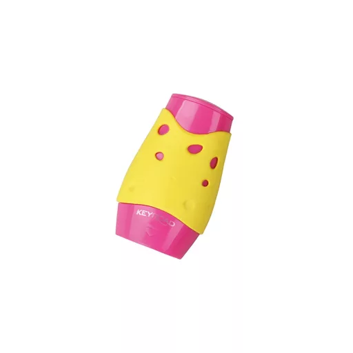 Hegyező 2 lyukú tartályos, fedeles 12 db/display Keyroad Cheese vegyes színek – Tonerklinika Debrecen