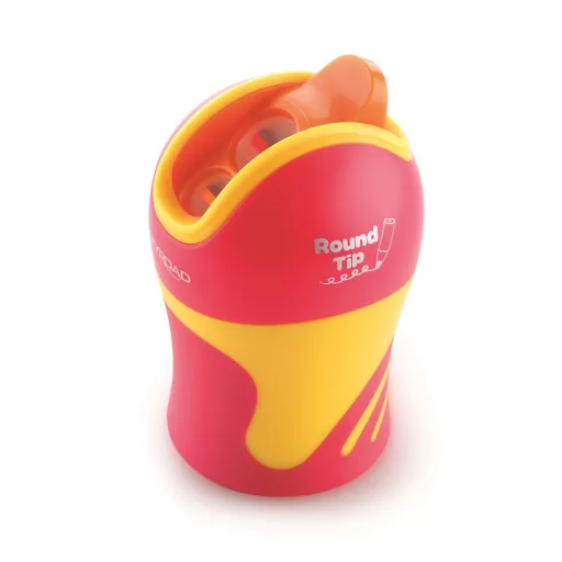 Hegyező 2 lyukú tartályos, fedeles, ceruzahegy gömbölyítő 12 db/display Keyroad Colour Special vegyes színek – Tonerklinika Debrecen