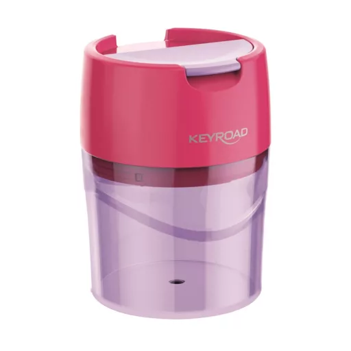 Hegyező 2 lyukú tartályos, fedeles, fém belsővel Keyroad Robby vegyes színek – Tonerklinika Debrecen