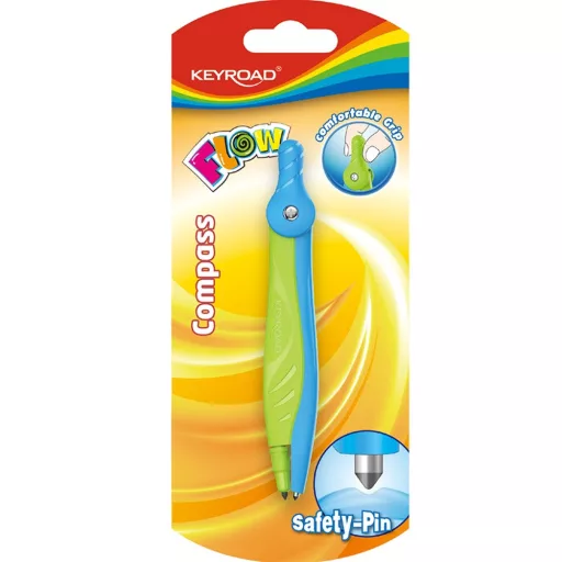 Körző betétes, bliszteres Keyroad Flow vegyes színek