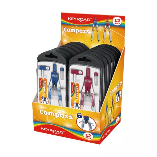 Körző betétes, fém pótbetéttel Keyroad Fast Track vegyes színek – Tonerklinika Debrecen